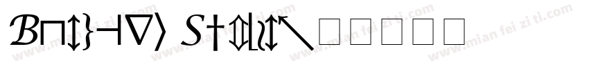 Bulgari Symbol字体转换